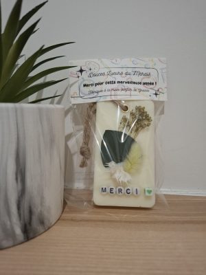 Suspension parfumée " Merci pour cette année "