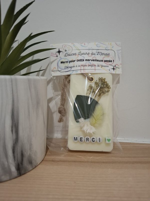 Suspension parfumée " Merci pour cette année "