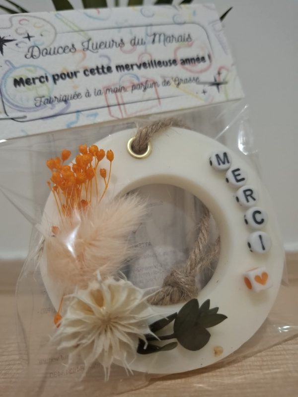 Suspension parfumée " Merci pour cette année "