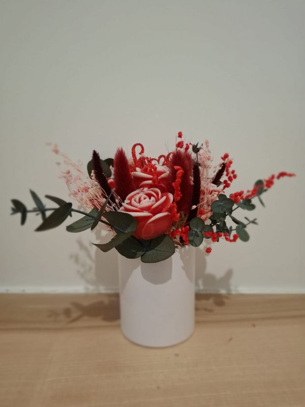 🌹 Composition de 5 petites roses parfumées – L'admiration